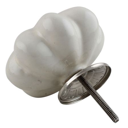 Solid Cream Big Ceramic Dresser Knobs Online