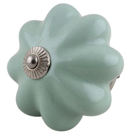 Solid Sage Green Big Ceramic Cabinet Knobs Online