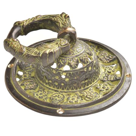 Decorative Hand Made Ornate Green Brass Door knocker