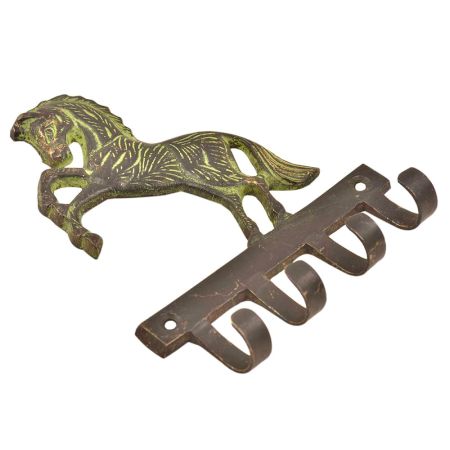 Vintage Retro Forest Horse Solid Brass Animal Wall Hook