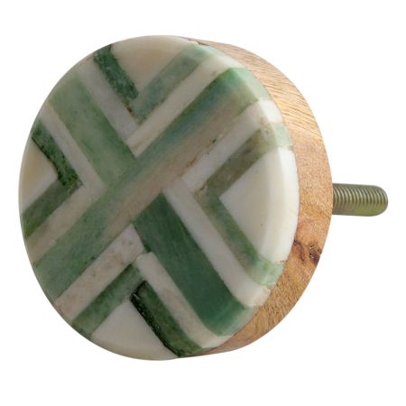 Green Round Bone Horn Cabinet Wooden Knob Online