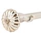 Antique Mercury Glass Big Flower Shaped Curtain Rod Finial