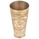 Om Engraved In Sunflower Brass Punjabi Lassi Glass