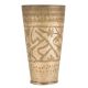 Jai Engraved Brass Tall Punjabi Lassi Glass