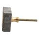 Grey Stone Square Gold Line Cabinet Knobs Online