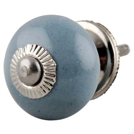 Solid Dark Grey Small Ceramic Cabinet Knob Online