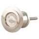 Silver Brass Round Knobs