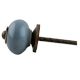 Solid Dark Grey Small Ceramic Cabinet Knob Online