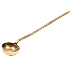 Indian Brass Hammered Brass Serving Spoon Or Ladle