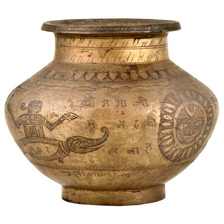 Hand Crafted Indian Hindu Temple Holy Water Pot