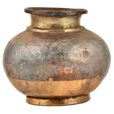 Brass Hand Engraved Ganga Jamuna Pot