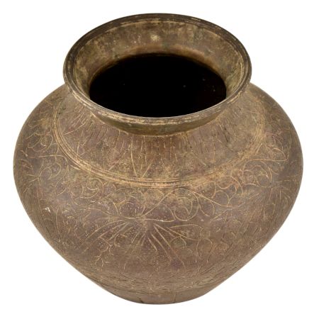 Hand Made Ceremonial Tribal Folk Brass Water Pot