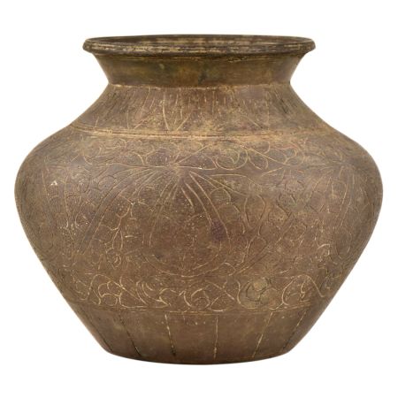Hand Made Ceremonial Tribal Folk Brass Water Pot