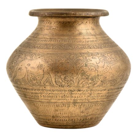 Trbal Form Engravings With Wild Animals And Forest Scene