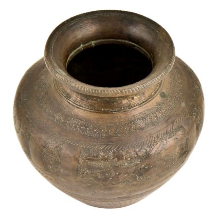 Hand Crafted Brass Heavy Metal Lotta Asian Holy Water