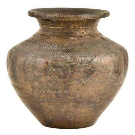 Hand Crafted Brass Heavy Metal Lotta Asian Holy Water