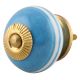 Sky Blue White Knob