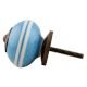 Sky Blue White Knob