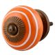 Orange White Knob