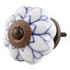 Blue Lotus Ceramic Knob