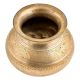 Delicately Carved Floral Vines Engraved Brass Water Pot