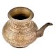 Brass Leafy Engraved Copper Holy Water Pot With A Stout