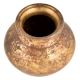 Handmade Brass Carved  Floral and Leaves Design Pattern Pot