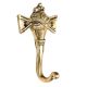 Hand Made Tribal Elephant Face Brass Wall Hook