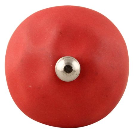 Red Round Solid Knob