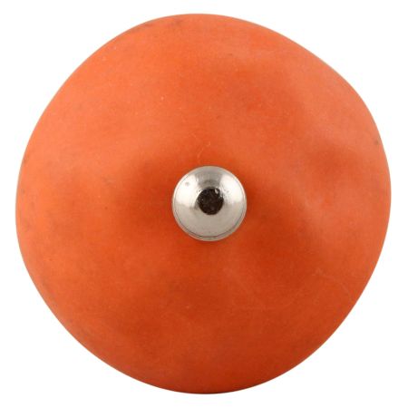Solid Orange Ceramic Knobs