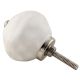 White Round Solid Knob