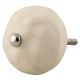 Solid Cream Ceramic Knobs