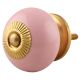 Pink Round Ceramic Knob