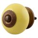 Solid Yellow Ceramic Knob