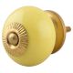 Solid Yellow Ceramic Knob