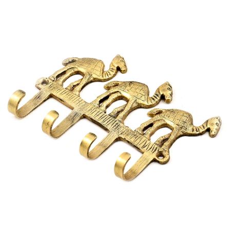 Hand Made Retro Camel Solid Brass Animal Wall Hooks