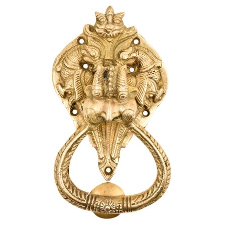 Handmade Big Decorative Brass Dragon Face Door Knocker