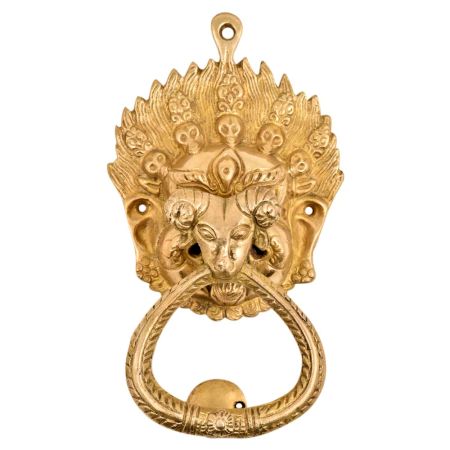 Handmade Brass Decorative Ram Head Door Knocker