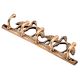 Brass Wall Hooks Hanger Birds On Tree Branch With 5 Hooks