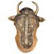 Brass Ox Head Bull Door Knocker On Brass Plate