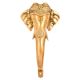 Handmade Brass Elephant Door Handle With A Trident Engraved