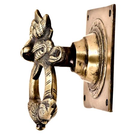 Hand Crafted Solid Brass Dragon Face Home Decoration  Door Knocker