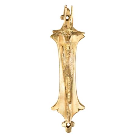 Brass Giraffe Head Single Wall Hook