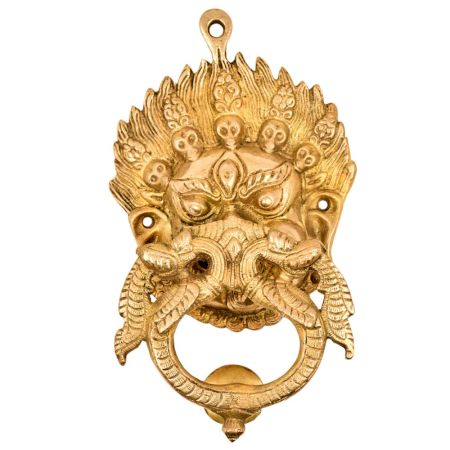Brass Shiva Mahakal Door Knocker Wall Decor Hanging