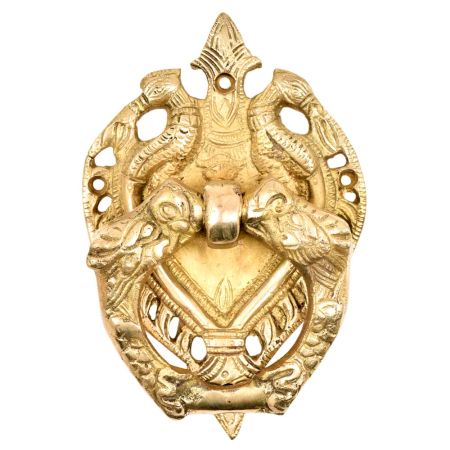 Large Heavy Cast  Birds Brass Door Knocker