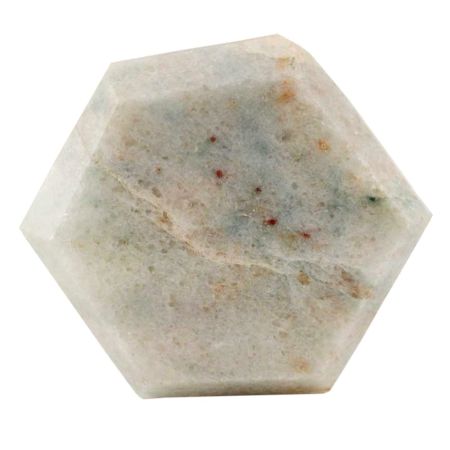 Green Hexagon Quartz Stone Cabinet Knob