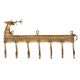 Brass Wild Reindeer Brass Wall Seven Hooks