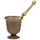 Indian Hand Crafted Urn Shaped Functional GrinderÂ Mortar And Pestle