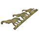 Brass Tribal Elephant With Trunk Up Wall Hanging Brass Hooks