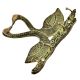 Two Brass Swan with 4 Hooks Crafted Key Holder With Patina